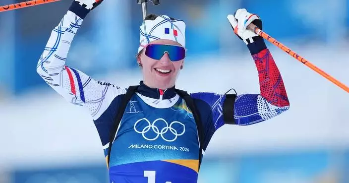 France takes gold in the first biathlon race of the Winter Olympics as Simon secures mixed relay win