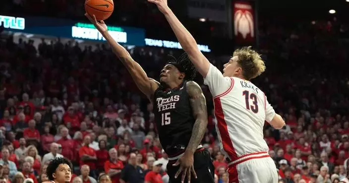 No. 16 Texas Tech rallies to beat No. 1 Arizona 78-75 in OT for Wildcats' second straight loss