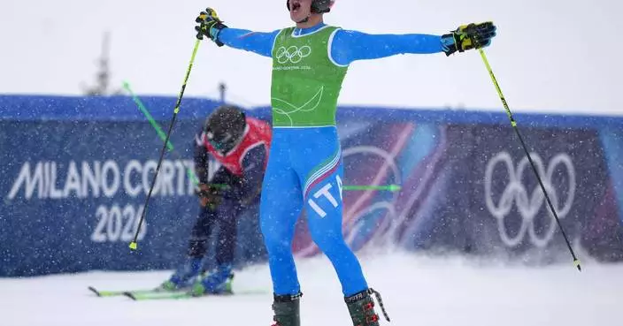 Italian freeskiers grab another gold and silver for the Olympic hosts in men’s skicross