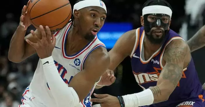 Embiid scores 33, Maxey adds 29 and the 76ers beat the Suns 109-103 for 6th win in 7 games