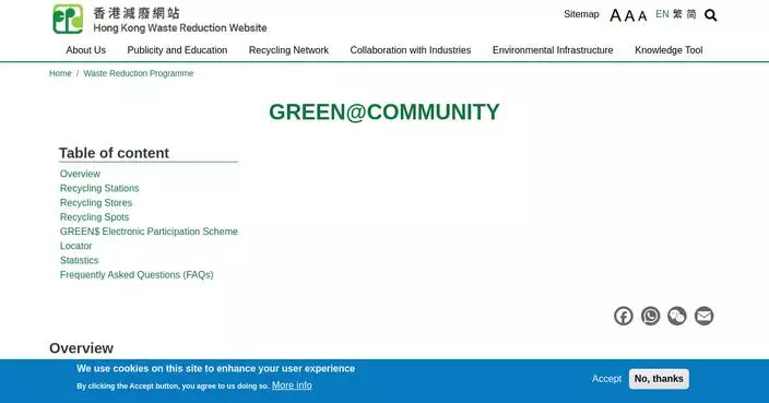 EPD Announces GREEN@COMMUNITY Facilities’ Recycling Schedule During Lunar New Year Holidays