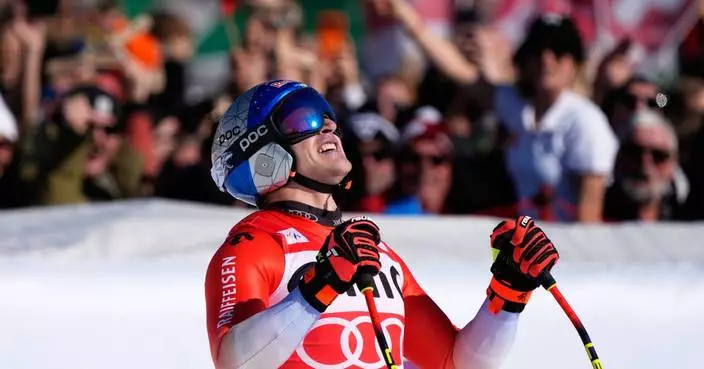 Marco Odermatt closes in on downhill season title after winning first World Cup race since Olympics