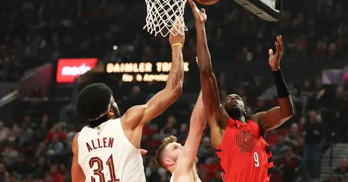 Jarrett Allen scores career-high 40 points as the Cavaliers beat the Trail Blazers 130-111