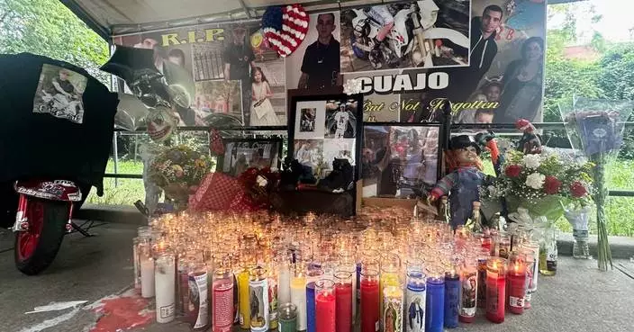 New York police officer charged in cooler throw death says he was trying to protect colleagues