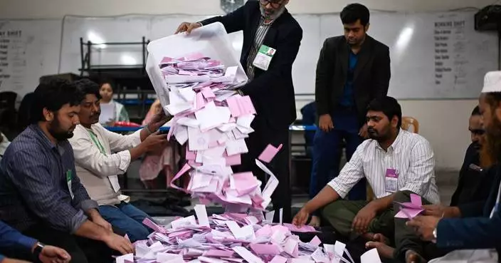 Photos show Bangladesh’s first election since the 2024 uprising that ousted Hasina