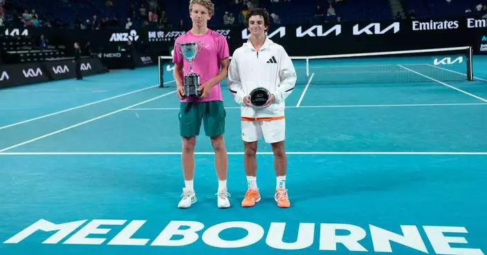 Ziga Sesko of Slovenia wins the boys' final at the Australian Open; Ksenia Efremova wins the girls