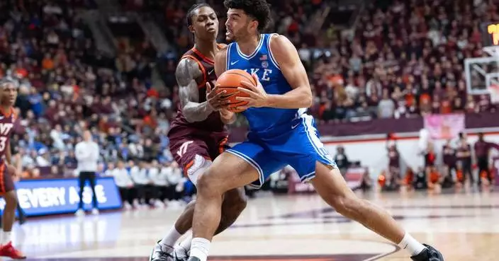 Boozer's 24 points carry No. 4 Duke to 72-58 victory over Virginia Tech