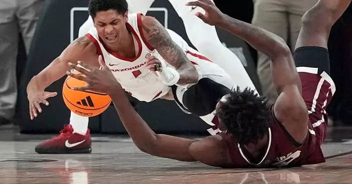 No. 21 Arkansas cruises past Mississippi State, 88-68, behind Acuff's 24 points