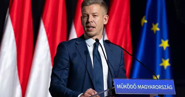 Hungarian opposition leader Magyar vows to pull Hungary back toward the West in campaign launch