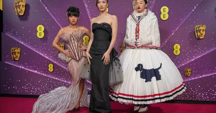 Stars arrive for the UK’s BAFTA film awards, in photos