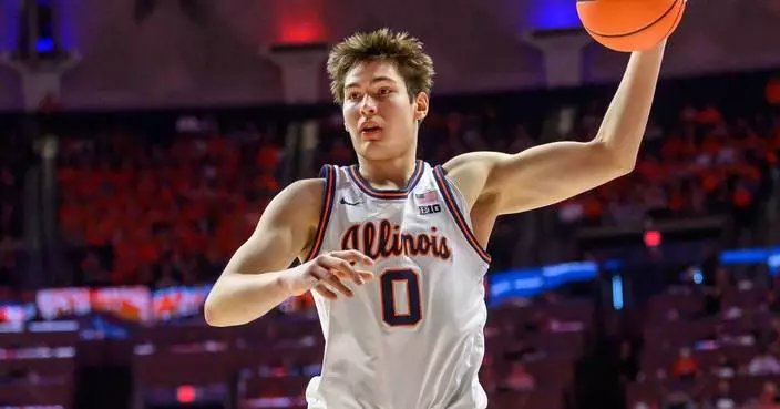 David Mirkovic scores 25, Kylan Boswell returns as No. 8 Illinois beats Indiana 71-51