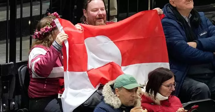 Fans who raised Greenland’s flag at US-Denmark Olympic hockey game say it was a pro-European gesture