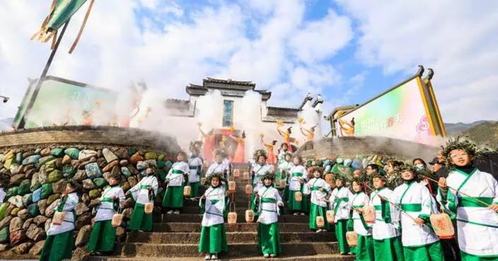 Village welcomes spring with traditional rituals
