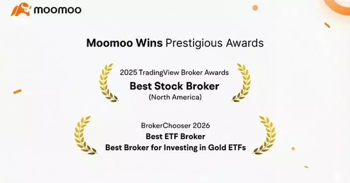Moomoo Named TradingView's Best Broker for Stocks in North America, Earns Top ETF Honors from BrokerChooser