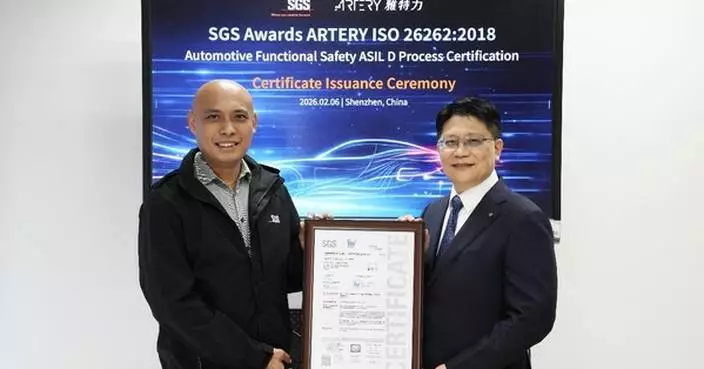 ARTERY Technology Achieves ISO 26262 Automotive Functional Safety ASIL D Certification