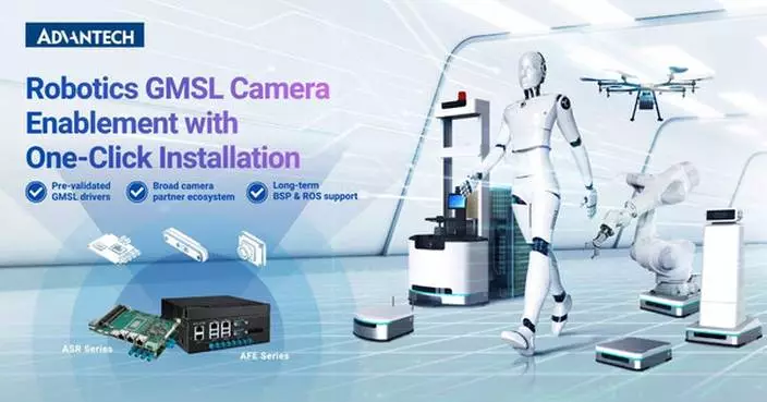 Advantech's GMSL Camera Enablement Scheme with Expanded Eco-Partners Streamlining AMR, Humanoid, and Industrial Robots