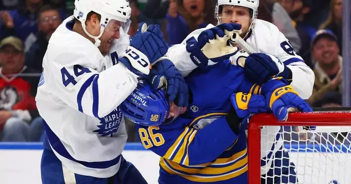 Jack Quinn scores in regulation and shootout in the Sabres' 3-2 win over the Maple Leafs