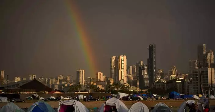 Photos show displaced Lebanese sheltering in Beirut as the war escalates