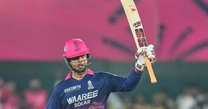 Young Sooryavanshi hits 15-ball fifty as Rajasthan thumps Chennai by eight wickets in IPL