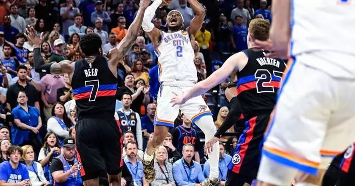 Gilgeous-Alexander erupts for 47 points as Thunder outlast Pistons 114-110 in OT