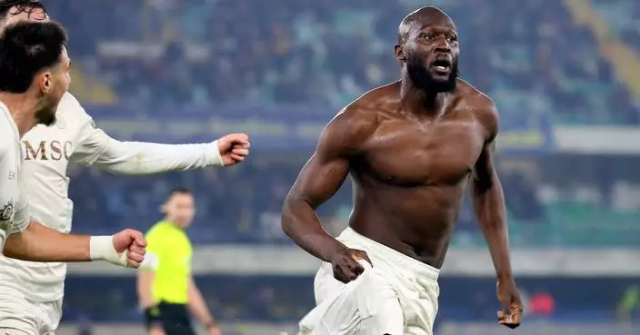 Lukaku’s last-gasp goal ends Napoli’s winless run at Hellas Verona