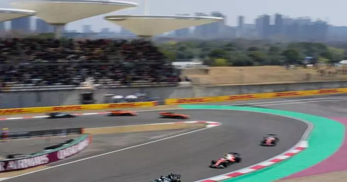 George Russell of Mercedes wins Chinese GP sprint to continue his early-season dominance