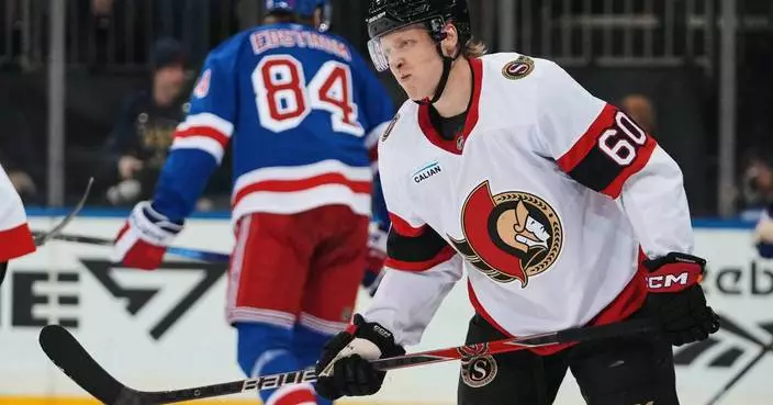 Down to 4 defensemen, Senators hold the Rangers to the fewest shots by an NHL team since 2003