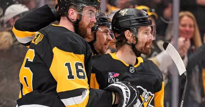 Rust and Kindel help the Penguins beat the Golden Knights 5-0