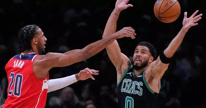 Tatum scores 20 points in 32 minutes, Celtics hand Wizards 11th straight loss 111-100