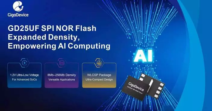 GigaDevice Expands GD25UF Series Density Empowering AI Computing with 1.2V Ultra-Low Power Storage
