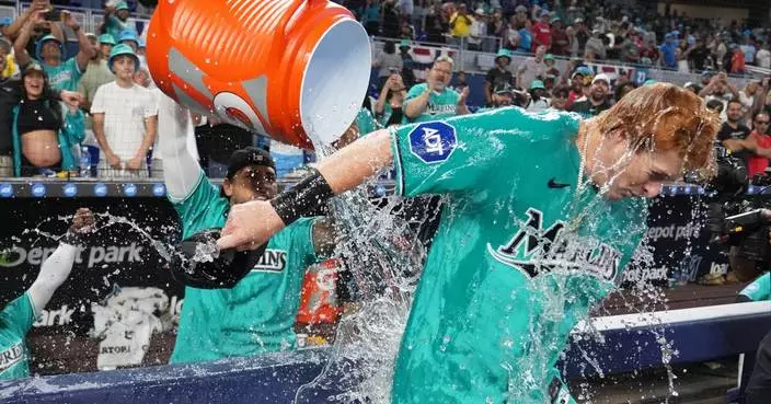 Owen Caissie hits walk-off homer to give Marlins a sweep of Rockies in season-opening series