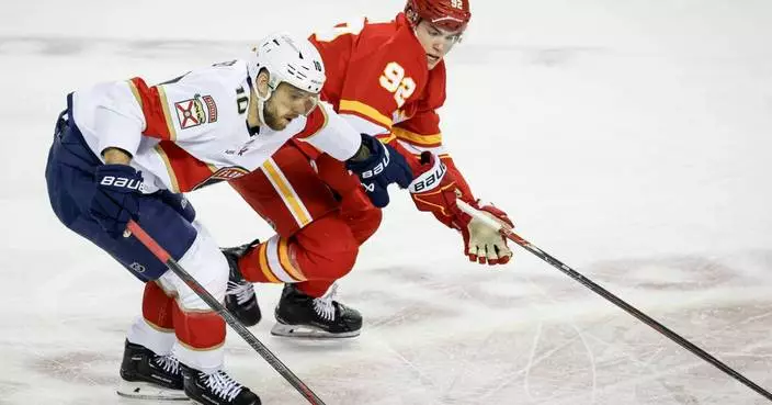 Panthers’ A.J. Greer suspended for 3 games for shoving Flames’ Connor Zary into the boards