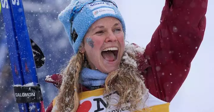 Jessie Diggins takes 12th after crash in final World Cup cross-country ski race of storied career
