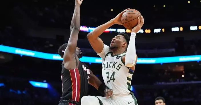 Pelle Larsson scores 28, Bam Adebayo adds 21 and Heat top Bucks 112-105 for 7th consecutive win