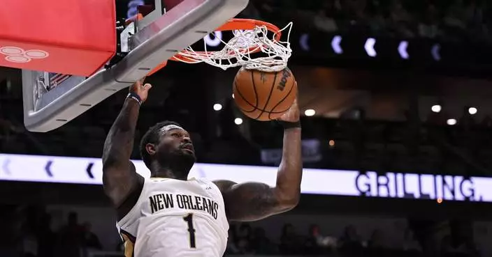 Zion Williamson scores 27 points to lead the Pelicans past the Mavericks 129-111