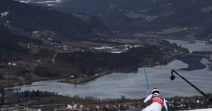 Slalom standings leader McGrath 6th in 1st run of final World Cup race of season. Meillard leads