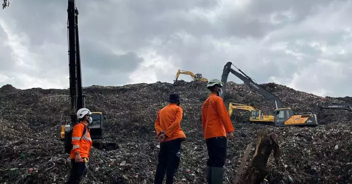 Waste mound collapse at Indonesia’s largest landfill kills at least 5 and leaves several missing