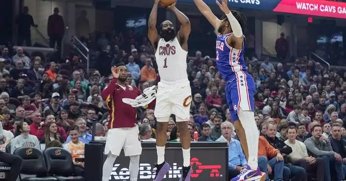 James Harden scores 21, joins 29,000-point club in Cavaliers’ 115-101 win over 76ers