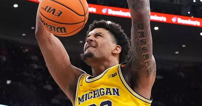 Lendeborg stars in 2nd half as No. 3 Michigan advances to Big Ten Tournament final