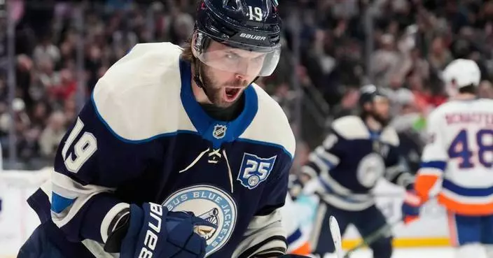 Marchenko scores 2nd goal in OT as Blue Jackets weather a furious comeback try and beat Rangers 5-4