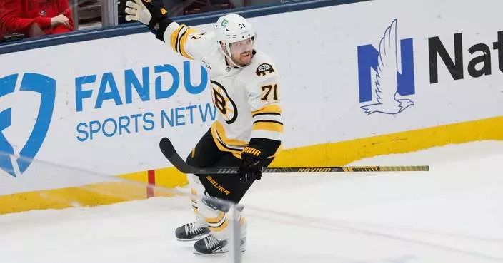 Viktor Arvidsson's goal in shootout completes Bruins' rally for 4-3 victory over Blue Jackets