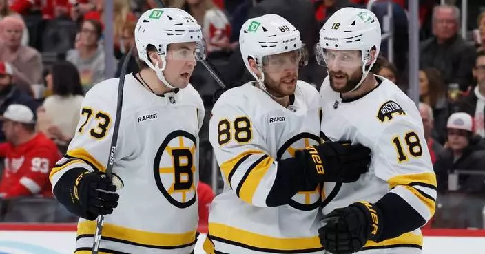 Bruins beat the Red Wings 4-2 in an Eastern Conference wild-card showdown