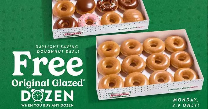 KRISPY KREME® Helps Fans ‘Spring Forward’ with Sweet Deal: FREE Original Glazed® Dozen on Monday with Purchase of Any Dozen