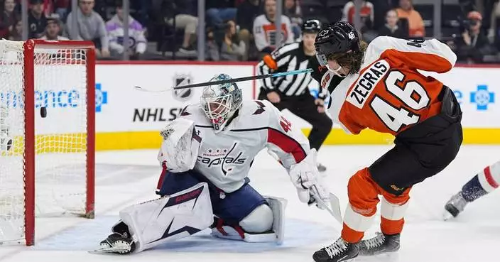 Konecny, Zegras score to help rally Flyers to a win over the Capitals