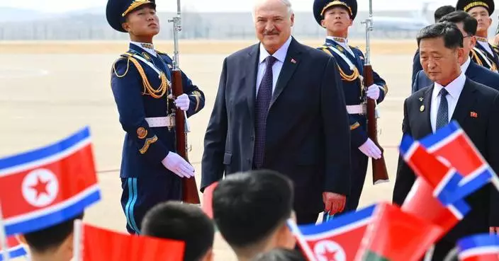 Belarusian President Lukashenko arrives in North Korea for talks with Kim Jong Un