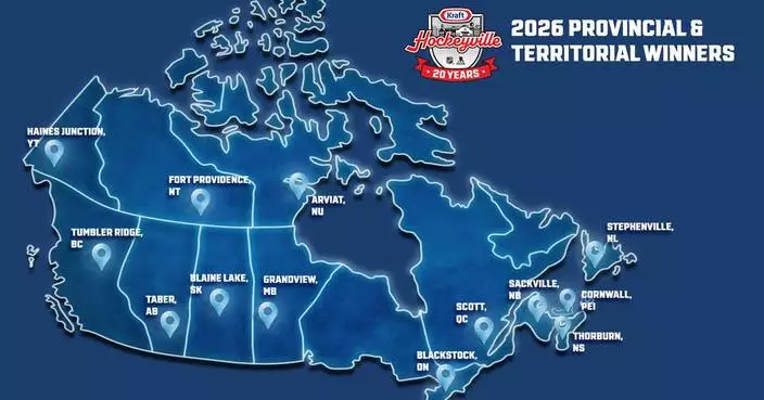 Kraft Hockeyville Unveils 13 Provincial &amp; Territorial Winners in 20th Anniversary Year