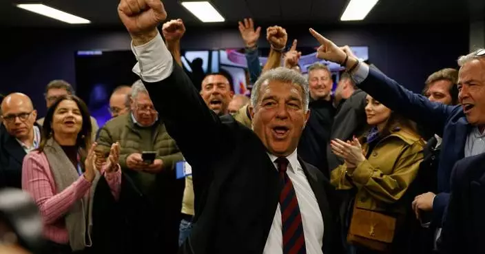 Laporta wins 5 more years as president of Barcelona after thousands vote in club election
