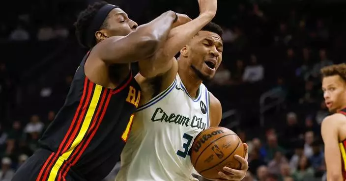 Hawks beat slumping Bucks 131-113 to win 5th straight and climb above .500