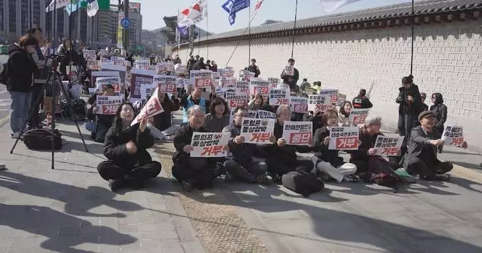 Locals in ROK rally against joint US military drills, Trump tariffs