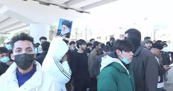 Protests burst out in Baghdad against US-Israeli strikes on Iran